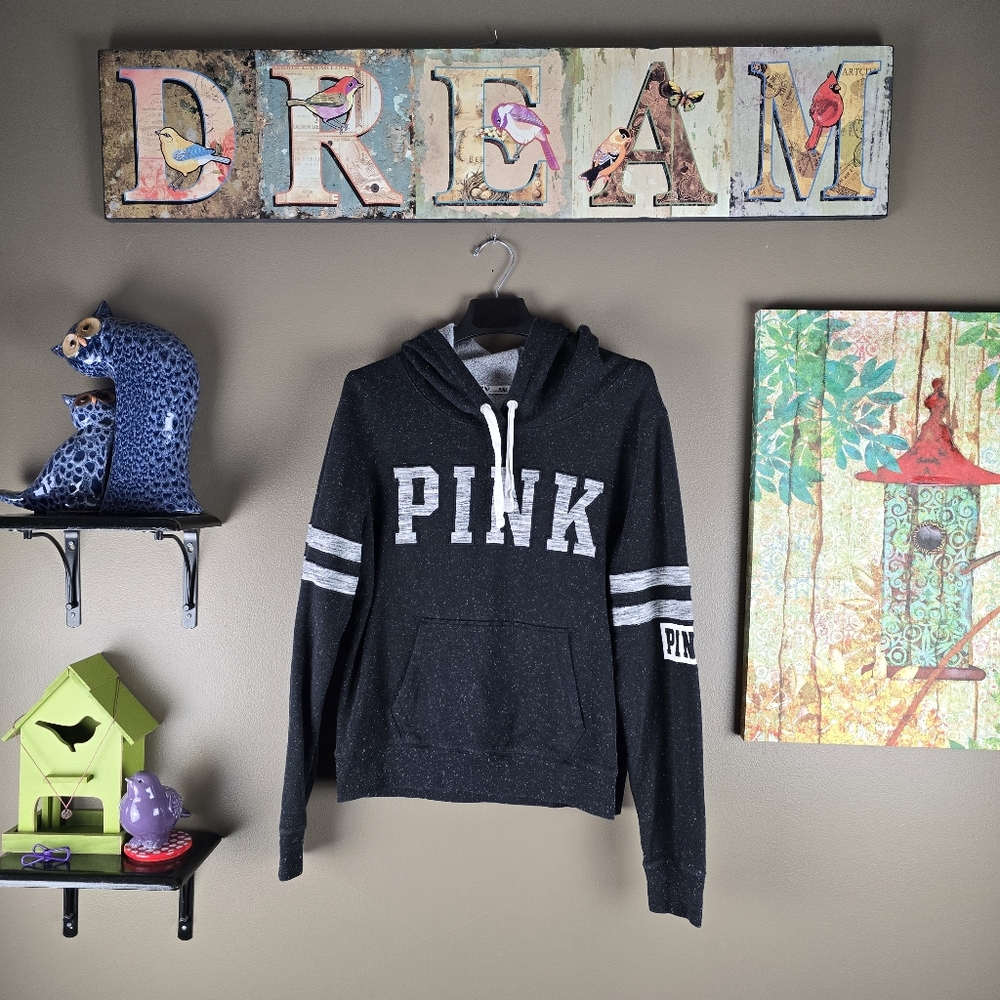 Pink Victoria's Secret hoodie sweatshirt Large